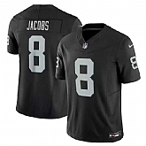 Men & Women & Youth Las Vegas Raiders #8 Josh Jacobs Black 2023 F.U.S.E. Vapor Untouchable Stitched Football Jersey,baseball caps,new era cap wholesale,wholesale hats